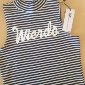 Normies + Wierdōs Striped Crop Top